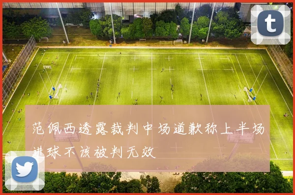 范佩西透露裁判中场道歉称上半场进球不该被判无效